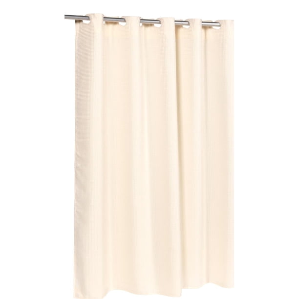 Royal Bath Pre Hooked™ Waffle Weave Fabric Shower Curtain In Ivory, 100