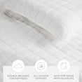 thumbnail image 4 of Noble Linens White Square Pattern Quilted Coverlet Set, Twin / Twin XL, 4 of 12