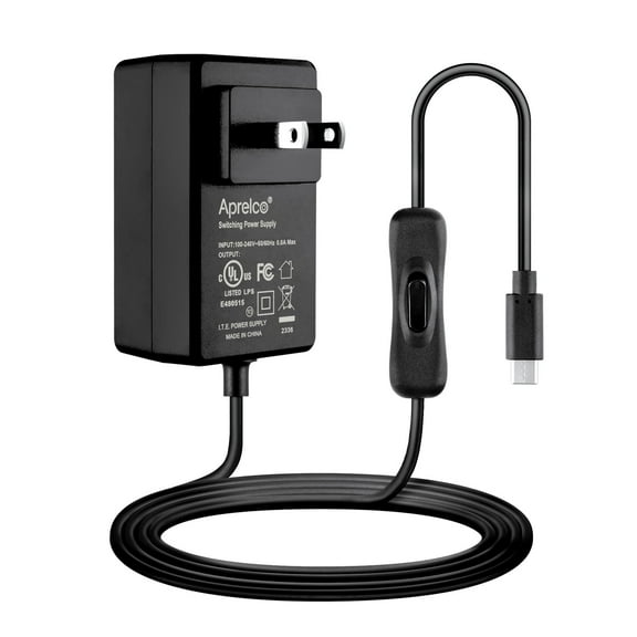 Aprelco Power Supply Compatible with Raspberry Pi 4, 20W 5V 4A USB C Power Adapter Type C Charger UL Listed Compatible with Raspberry Pi 4 Model B/Orange Pi 5