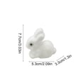 thumbnail image 3 of Xecvkr Foam Easter Bunny Flocked Ornament Colorful Decor Wreath Flower Branch Festival Spring Educational Kids Gift Multi Occasion 1 Piece White, 3 of 6