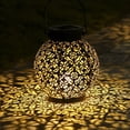 thumbnail image 1 of Lanterne Solaire, LED Lampe Lanterne extérieure Noire, 1 of 5