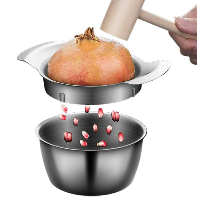 SharkTRUE Pomegranate Peeler, Pomegranate Seeder, Pomegranate Arils Removal Tool Non-Slip Pomegranate Deseeder Peeling Tool Pomegranate Bowl Fruit Vegetable Peeling Machine Tools, for Home & Fruit Sh