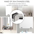 thumbnail image 4 of Stainless Steel Glass Clamp for 8-10mm Balustrade, Adjustable Glass Bracket with 304 Stainless Steel, 8pcs Set for Staircase Handrail, 4 of 5