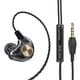 thumbnail image 1 of Auriculares Auriculares manos libres con cable de 3,5 mm Gancho para la oreja Auriculares deportivos portátiles para teléfono con micrófono, Negro Guardurnaity EL004954-01, 1 of 2