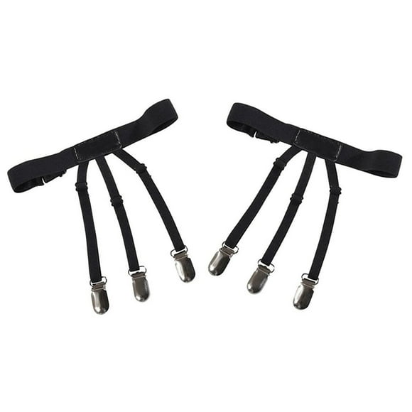 1 Pair Shirt Stays Elastic Non-Slip Garter Stays Shirt Keepers Garter Suspenders Shirt Holders for Men
