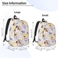 thumbnail image 2 of Rocae Floral Puppy for Canvas College Laptop Backpack for Men Women-Medium, 2 of 5