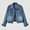 Blue, variant on Zefriona Womens Denim Jacket Long Sleeve Button Down Casual Jean Coat 100% Denim Blue Size L