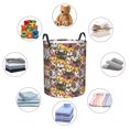 thumbnail image 4 of Sikiie Cute Cat Print Round Dirty Clothes Basket, Waterproof Standing Foldable Storage Basket, for Laundry Room, Bedroom, Bathroom Storage-Medium, 4 of 6