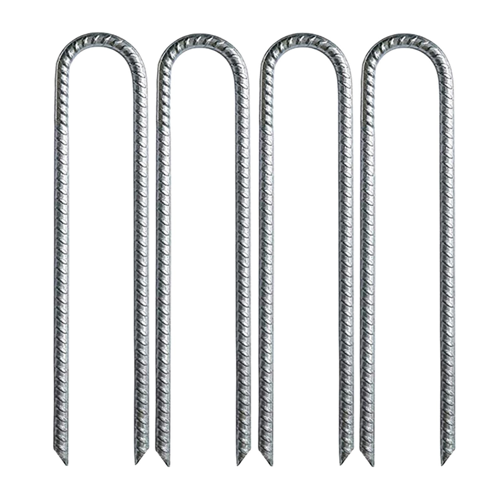 4x Heavy Duty Trampoline Stakes 12inch Galvanized Wind Ground Anchors Pegs for Camping Tents Bouncy Castles Accessories