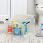 IRIS 32 Qt. Plastic Storage Bins with Lids, Stackable Storage Containers, Totes, 4 Pack