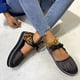 thumbnail image 4 of Sandalias de tacón medio de malla ligera con estampado de leopardo y correa en el tobillo informales con punta redonda para mujer Wmkox8yii  nm3001, 4 of 8
