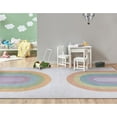 thumbnail image 2 of Well Woven Kids Rugs Rainbow Watercolor Modern Multi Color Printed Distressed Machine Washable 3'3" x 5' Area Rug, 2 of 7
