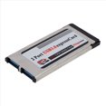 thumbnail image 3 of 3X Tarjeta Express USB 3.0 de 2 Puertos de Alta Velocidad Tarjeta Express con Ranura de 34 mm Adaptador Convertidor PCMCIA para Laptop Notebook, 3 of 5