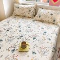 1pcs 100 Cotton Bed Sheet Flower Series Printed Double Top King Sheets
