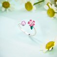 thumbnail image 5 of MULA Original European 925 Sterling Silver Open Finger Ring Sunflower Heart Love For Women Birthday Gift Jewelry, 5 of 6