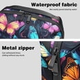 thumbnail image 4 of Butterfly Waterproof Oxford Fabric Storage Pouch for Electronic Devices - Cord Organizer, Hard Drive Bags, Canvas Storage Box Small, Charger Cord Organizer - 5.9x9.44x3.14 in, 4 of 6