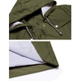 thumbnail image 4 of Gabardina impermeable LOMON con capucha larga para mujer, 4 of 6