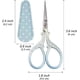 thumbnail image 2 of Embroidery Scissors Set with Leather Sheaths for Sewing Crafting, Art Work, Threading, Needlework DIY Tools Dressmaker, 2 of 3