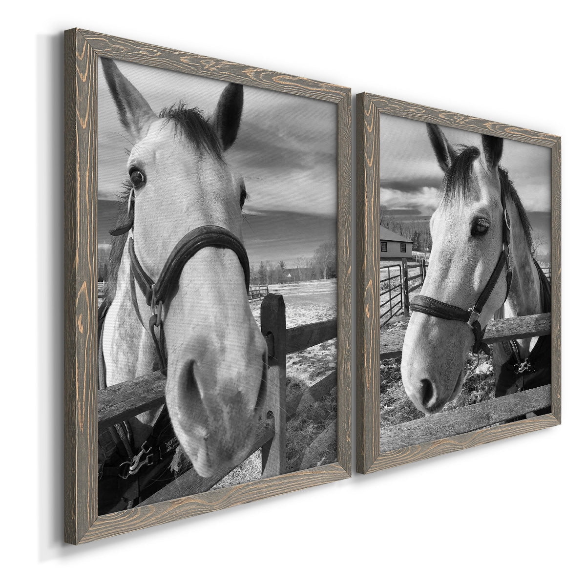 Caen - Premium Framed Canvas 2 Piece Set - Ready to Hang