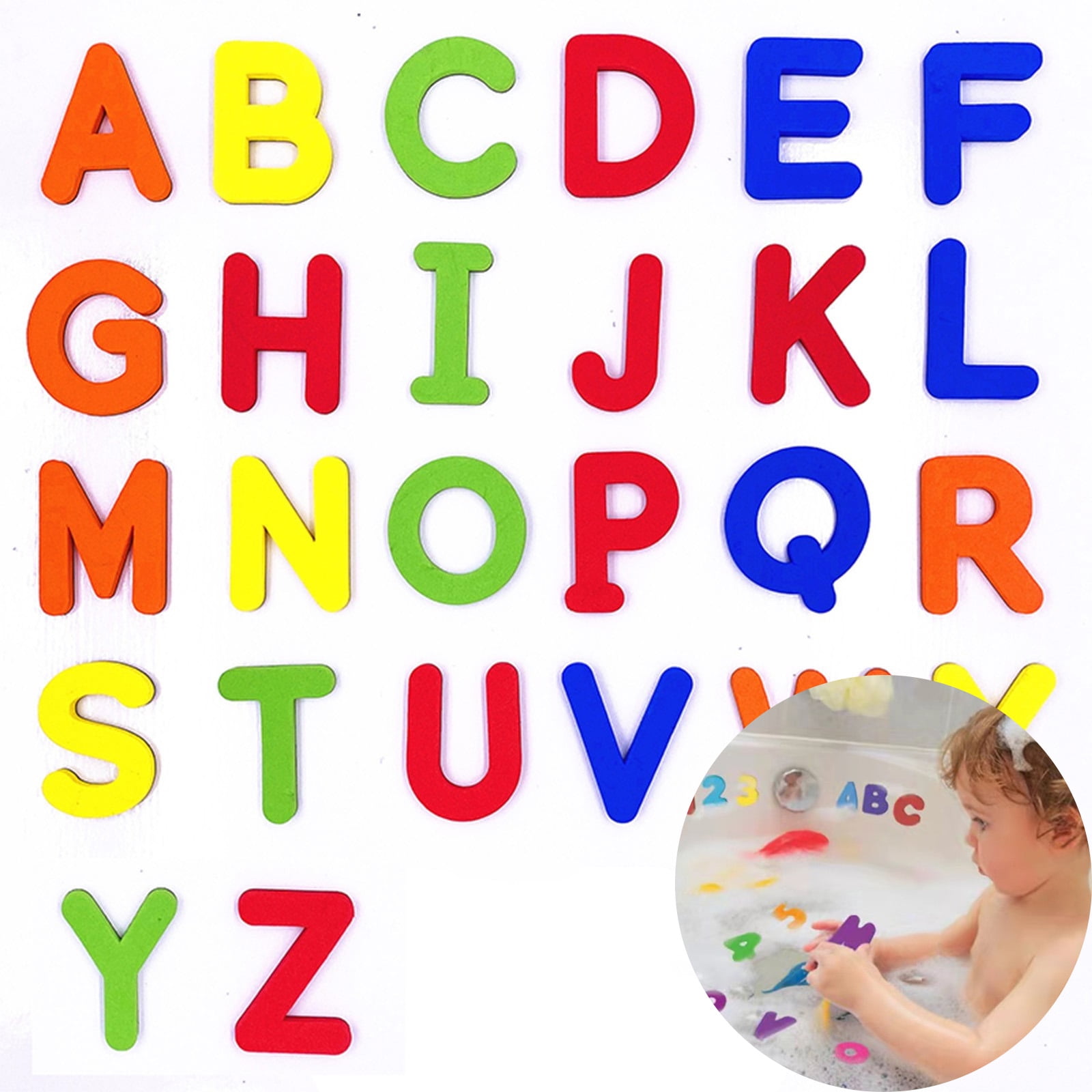 Foam Bath Letters & Numbers for Toddlers 1-3, Montessori Educational Bath Toys, Preschool Alphabet Learning Toys, Mold Free Floating Bathtub Toys, Non-Toxic EVA Early Learning Wall Toys