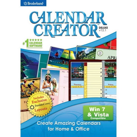 Encore Software 20057 Calendar Creator v12.1 (Digital (Best Calendar Program For Windows 8)