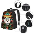 thumbnail image 4 of XMXT Travel Laptop Backpack for School Work, Mexican Skeleton Decor Print Large Capacity Bookbag Travel Bag Backpacks for Women Men, 4 of 9