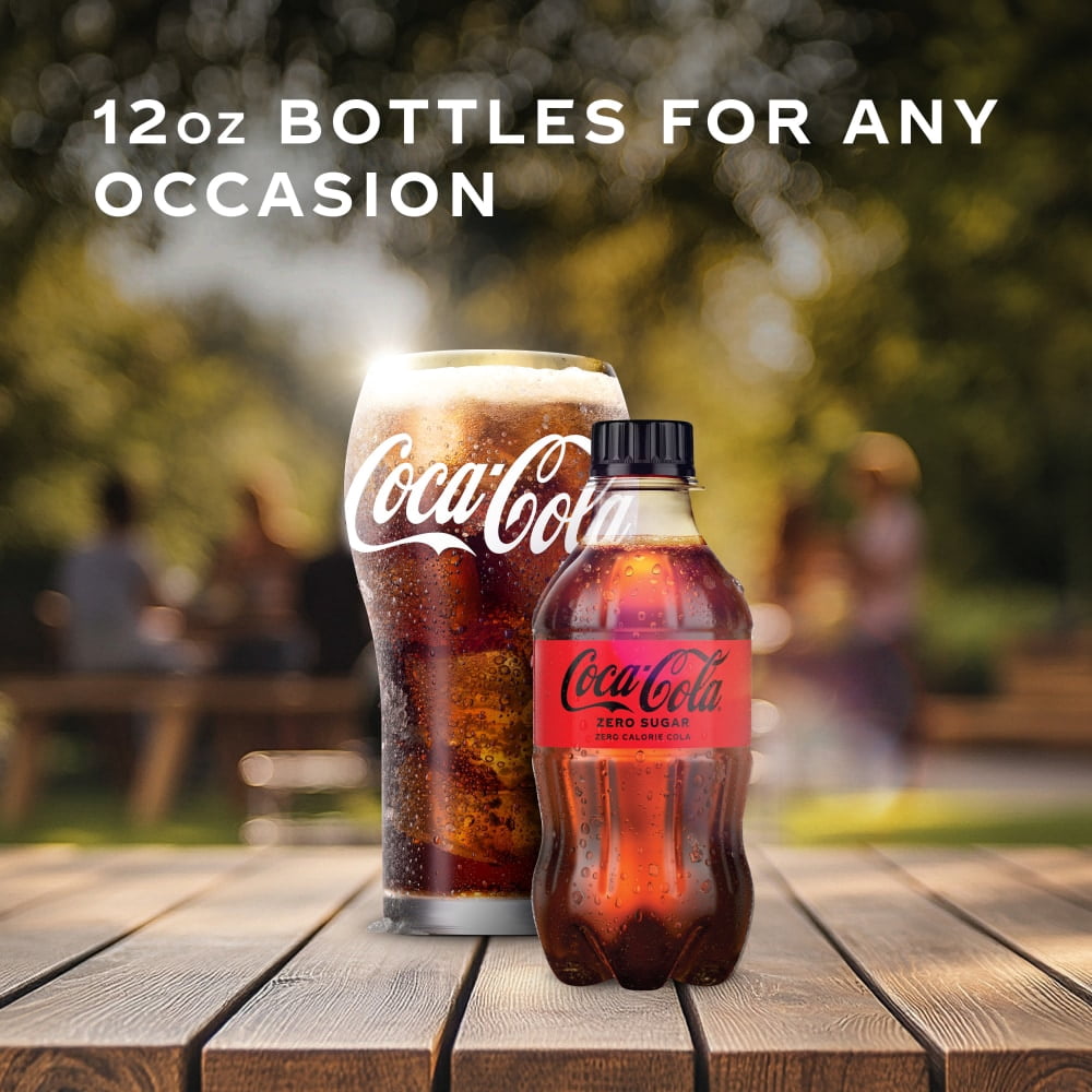Coca-Cola Zero Sugar Soda Bottles 8 CT / 12 fl oz - 2 Box