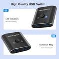 thumbnail image 3 of Tizuqe USB3.0 Switcher Seamlessly Sharing of USB Devices Between 2 Computers, 3 of 9