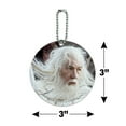 thumbnail image 6 of The Lord of the Rings Gandalf the White Character Round Luggage ID Tag Card Suitcase Carry-On, 6 of 8