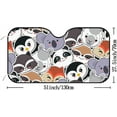 thumbnail image 2 of Car Windshield Sunshade Blocks Cute Animal Sun Visor Protector Foldable Sun Shield For Vehicle Car Truck SUV Van 55x27.5 inches Keep Vehicle Cool, 2 of 6