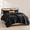 Black-King (98''x106''), variant on Quilt King Size 98''x106'' Lightweight Blackforter Set With 2 Matching Shams Soft Cross Bedspread Coverlet Bedding For All Season