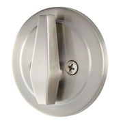 Brinks Keyed Entry Classic Bell Style Doorknob and Deadbolt Combo, Satin Nickel Finish