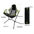 Outdoor Folding Rocking Chair Camping Chair Portable Automatic Tilt