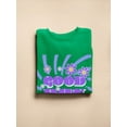 thumbnail image 3 of Bright Groovy 70S Good Day Sweatshirt Women -Image by Shutterstock, Female 3X-Large, 3 of 4