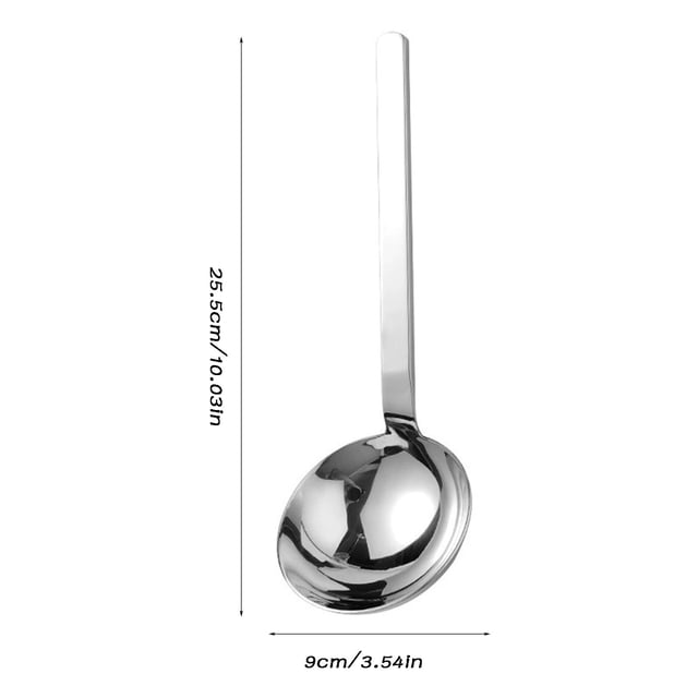 Stainless Steel Bowl,Large Spoon 304 Stainless Steel for Serving and Cooking