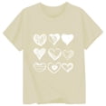 thumbnail image 3 of T-shirt Décontracté Stylé pour Filles à Imprimé Graphique, Col Rond, Manches Courtes, Haut pour Tous les Jours, 3 of 3