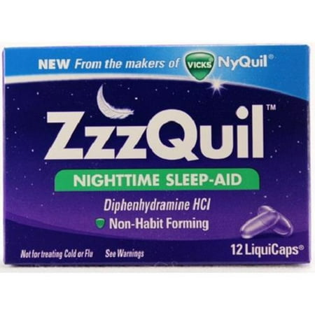 Product Of Vicks, Zzzquil Nighttime Sleep-Aid Liquicaps, Count 1 - Medicine Cold/Sinus/Allergy / Grab Varieties &