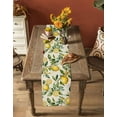 thumbnail image 5 of Yellow Lemon Table Runner 36 Inches, Spring Floral Flower Fruit Farmhouse Modern Bed Runner Dresser Scarves Tabletop for Indoor Outdoor Parties/Ceremony/Banquet, 13"x 36", 5 of 8