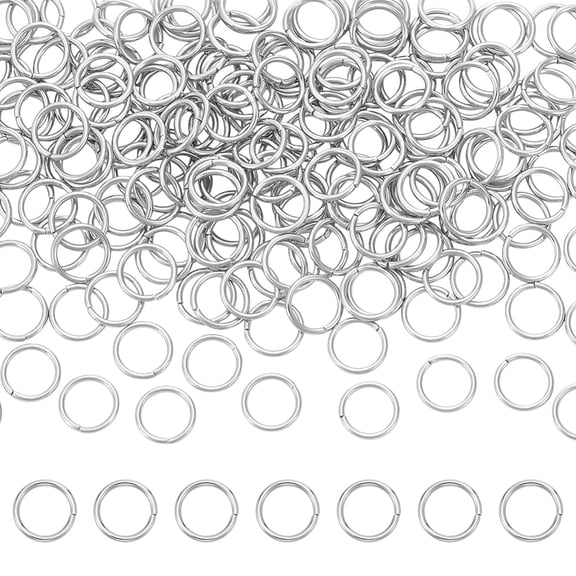 200Pcs Stainless Steel Open Jump Rings 12mm Round Jump Rings Keychain Ring Metal Connectors Ring for Jewelry Making and Earring