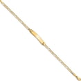 thumbnail image 2 of 14K Yellow Gold Figaro Id Bracelet (7 X 4.8) Made In United States fg80id-7, 2 of 5