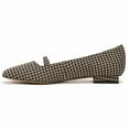 thumbnail image 3 of Franco Sarto Women's Black Multicolor Houndstooth Fabric Tayana Flats 7W, 3 of 5