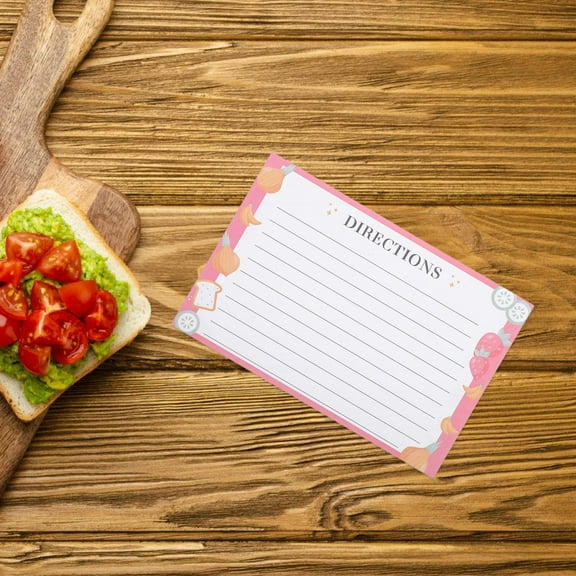 HONITANO 50Pcs Multi Color Paper Recipe Cards For Record Recipes And Diy Planning Home Users