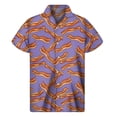 thumbnail image 3 of Camisas hawaianas de moda para hombre, camisas de fiesta de verano con estampado de carne en 3D, blusas 2024 informales con solapa, ropa de gran tamaño para hombre, Camisa, 3 of 5