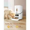 thumbnail image 2 of NPET Automatic Cat Feeder, 6L Dog Food Dispenser with Desiccant Bag for Pet Dry Food, 1-4 Meal Per Day Automatic Dog Feeder for Cats & Dogs (White), 2 of 13