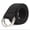 Black, variant on Amazing FashionDecoration Unisex Canvas Web Metal Double D Ring Buckle Belt, Khaki, 45.2" x 1.5"