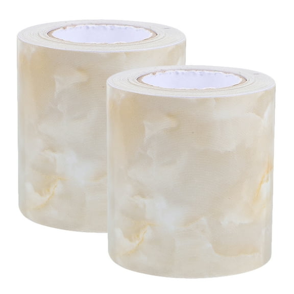 WASHWEPE PVC Peel And Stick Vinyl Wallpaper Marble Effect Material 2 Rolls 196.50X1.97X0.004In