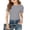 X1 Light Gray, variant on Ticikt Girls Short Sleeve Ribbed V Neck T Shirt Comfortable Casual Tops for Big Kids and Tweens Soft Breathable Daily Wear,Color:Light Gray,Size:7-8 Years