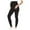 Black, variant on Ohufall Women's Maternity Yoga Pants Fashion Solid High Waist Belly Support Gym Workout Leggings Summer Stretch Slim Fit Pregnancy Activewear