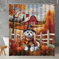 thumbnail image 2 of Thanksgiving Maltese Pilgrim Grateful, Thankful, Blessed Fall Welcome Shower Curtain Maltese Dog Lover Gifts Idea Waterproof Bathroom Bathtub Curtain - 00021, 2 of 5