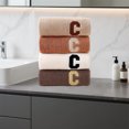thumbnail image 1 of Danhjin Rideau de Douche Serviette 4 Pcs Bordure Europe et États-Unis Commerce Extérieur Serviette Absorbante pour Visage Sec, 1 of 6